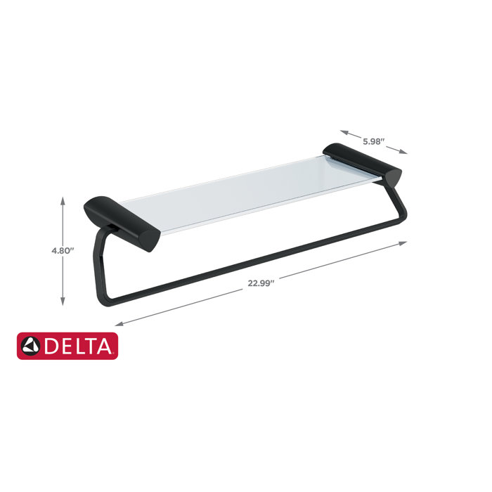 77480SS,PN Delta Zura Wall Mounted Towel Rack & Reviews Wayfair